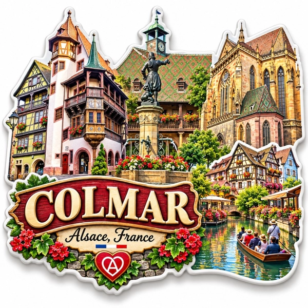Magnes pamiątkowy Colmar, Francja