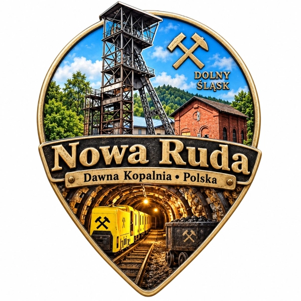 Magnes pamiątkowy Dawna Kopalnia Nowa Ruda