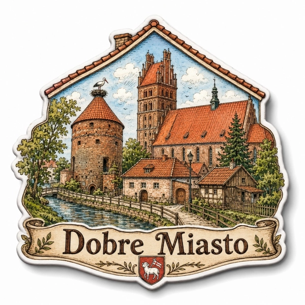 Magnes pamiątkowy Dobre Miasto