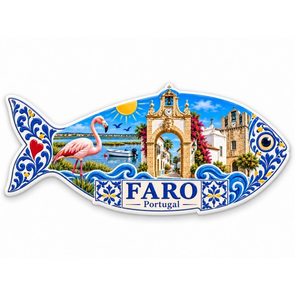 Magnes pamiątkowy Faro w Portugalii