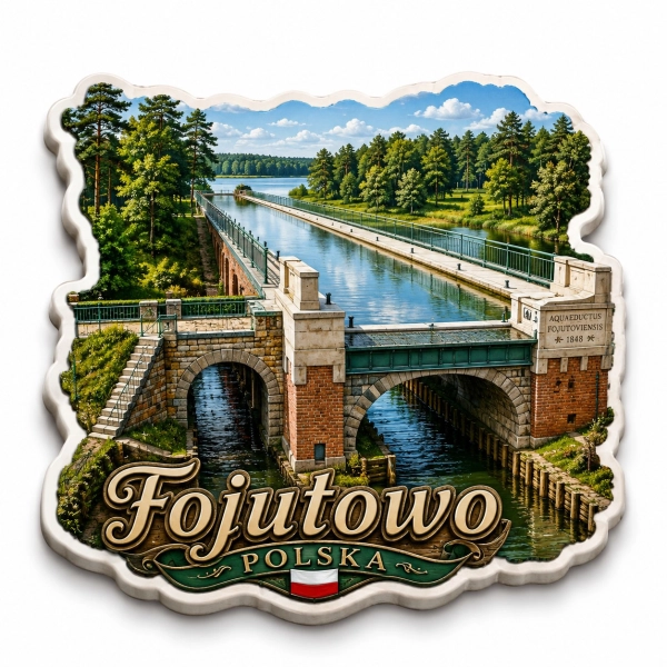 Magnes pamiątkowy Fojutowo – most nad kanałem