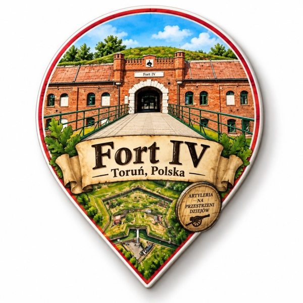 Magnes pamiątkowy Fort IV w Toruniu