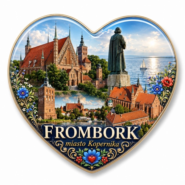 Magnes turystyczny Frombork – pamiątkowy motyw związany z miastem