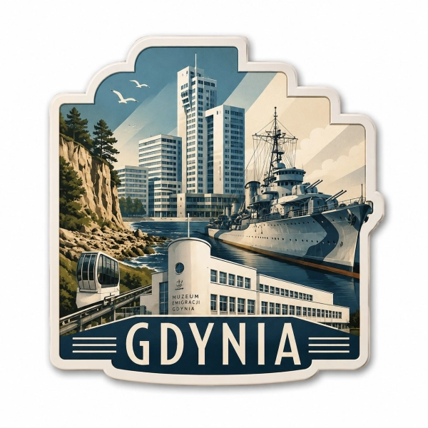 Magnes pamiątkowy Gdynia