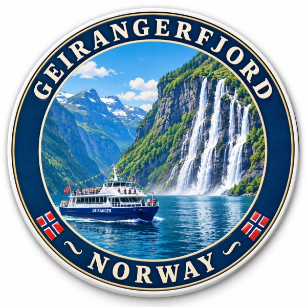 Magnes pamiątkowy Geiranger