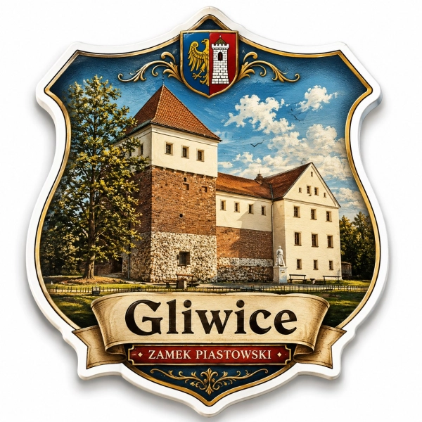 Magnes pamiątkowy Gliwice