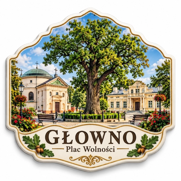 Magnes pamiątkowy Głowno