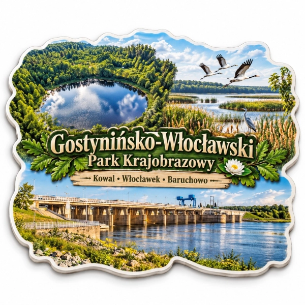 Magnes pamiątkowy Gostynińsko-Włocławski Park Krajobrazowy