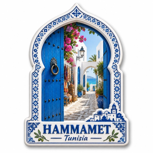 Magnes pamiątkowy Hammamet w Tunezji