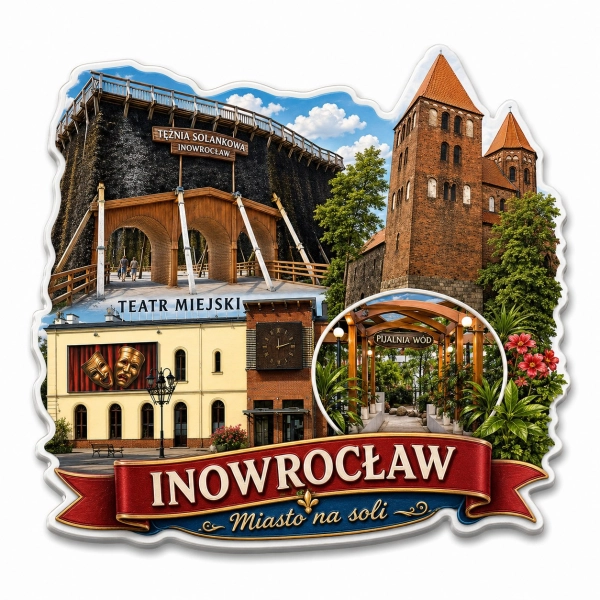 Pamiątkowy magnes Inowrocław – Teatr Miejski