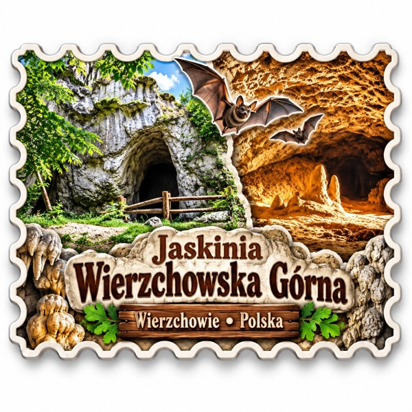 Magnes pamiątkowy Jaskinia Wierzchowska Górna