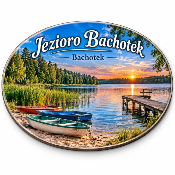 Magnes pamiątkowy Jezioro Bachotek