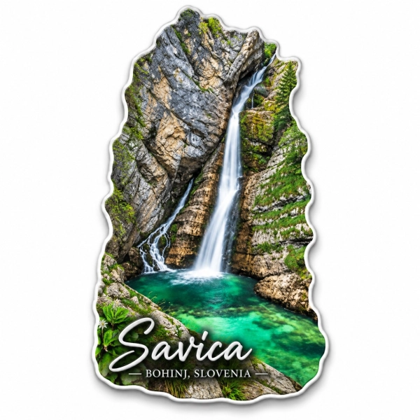 Magnes z jeziorem Bohinj