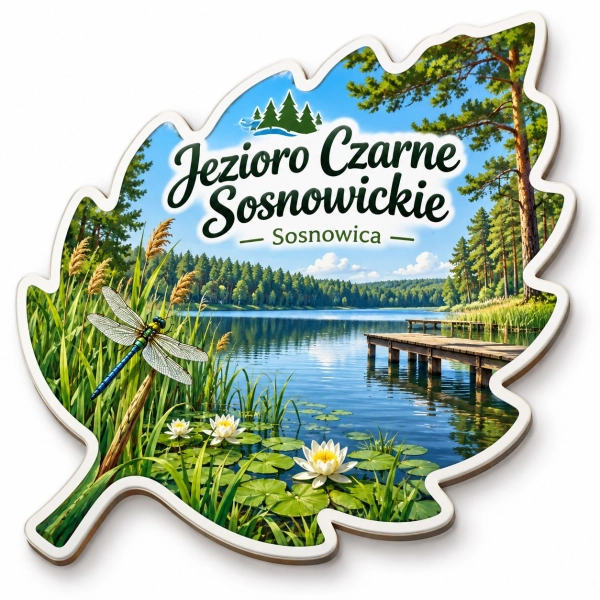 Pamiątkowy magnes Jezioro Czarne Sosnowickie