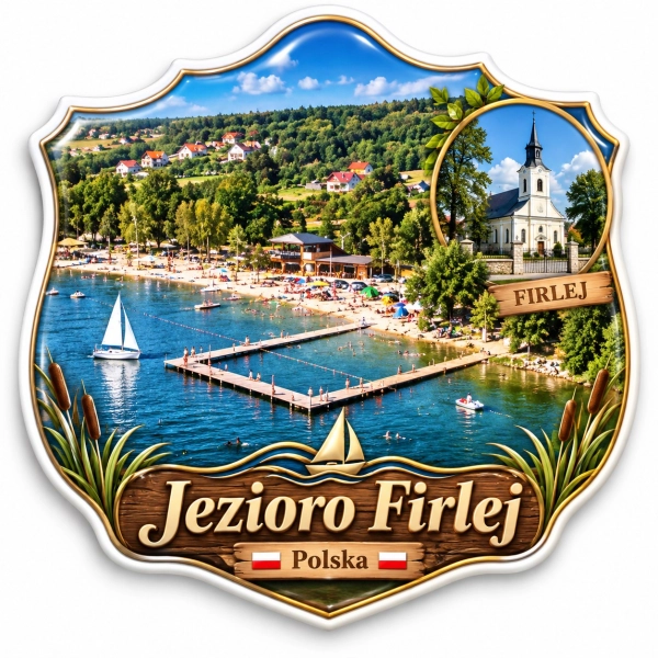 Pamiątkowy magnes Jezioro Firlej