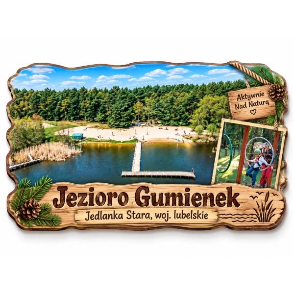 Magnes pamiątkowy Jezioro Gumienek