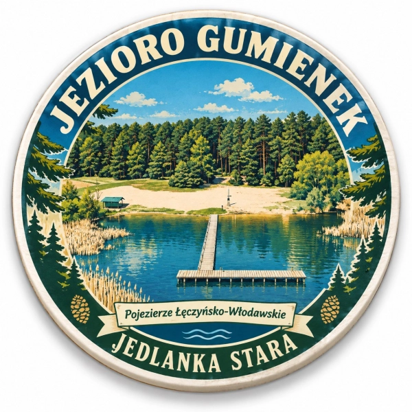 Magnes pamiątkowy Jezioro Gumienek