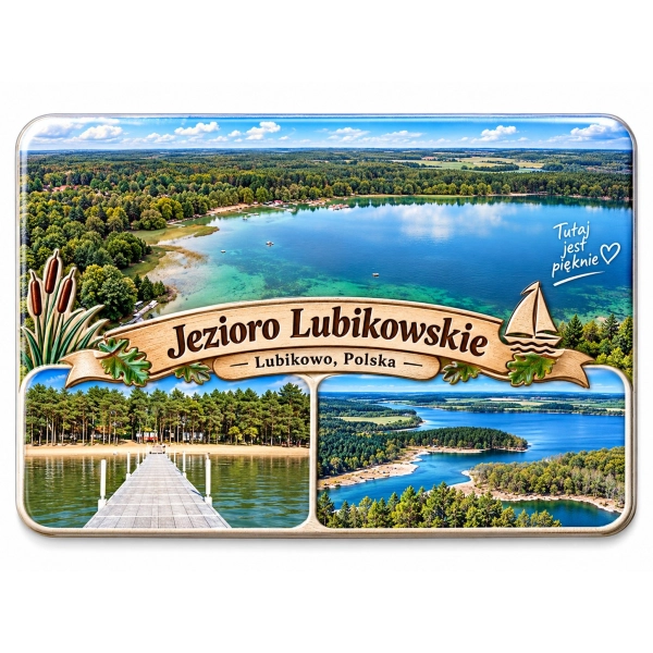 Magnes pamiątkowy Jezioro Lubikowskie