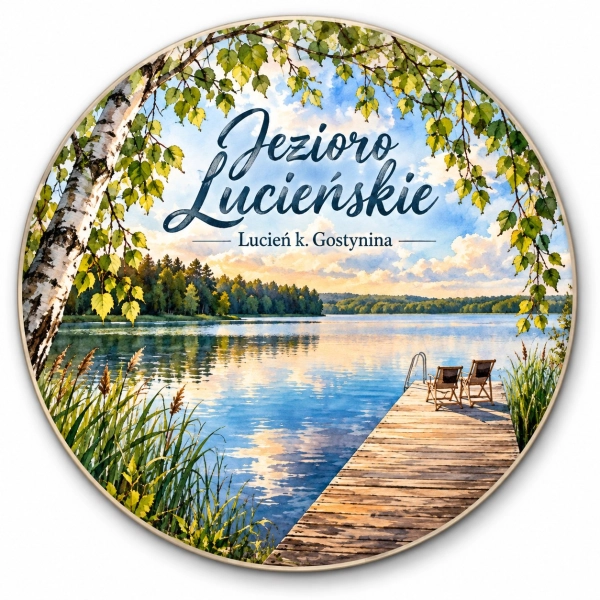 Magnes pamiątkowy Jezioro Lucieńskie