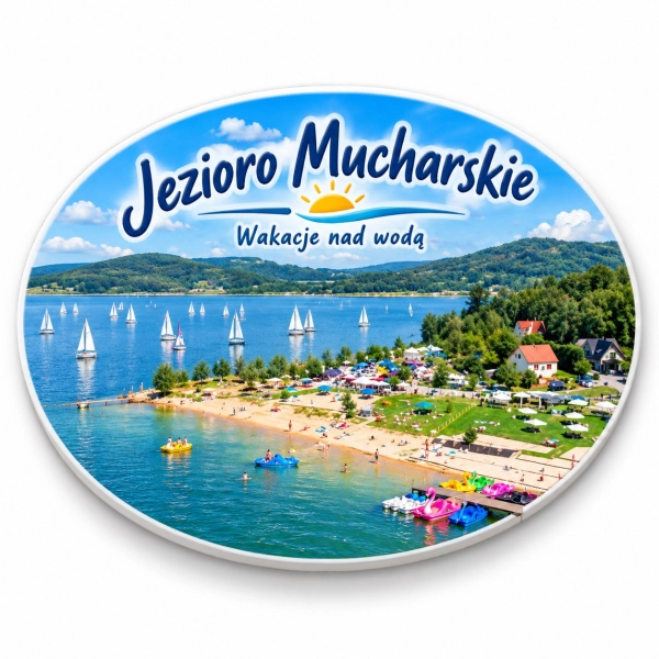 Magnes pamiątkowy Jezioro Mucharskie