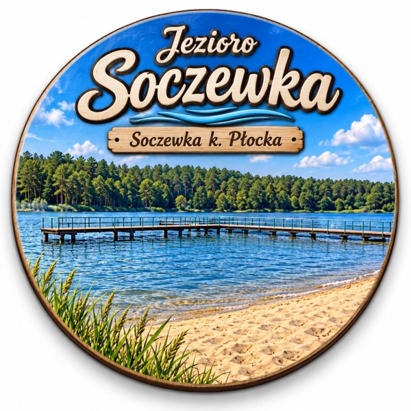 Magnes pamiątkowy Jezioro Soczewka