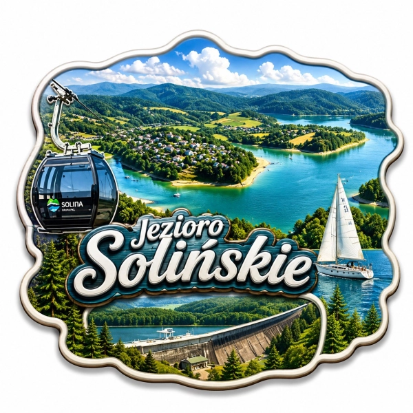 Magnes pamiątkowy Jezioro Solińskie