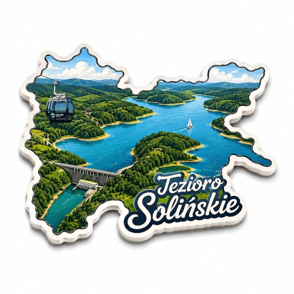 Magnes pamiątkowy Jezioro Solińskie
