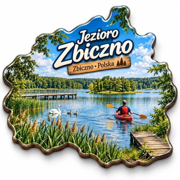 Magnes pamiątkowy Jezioro Zbiczno