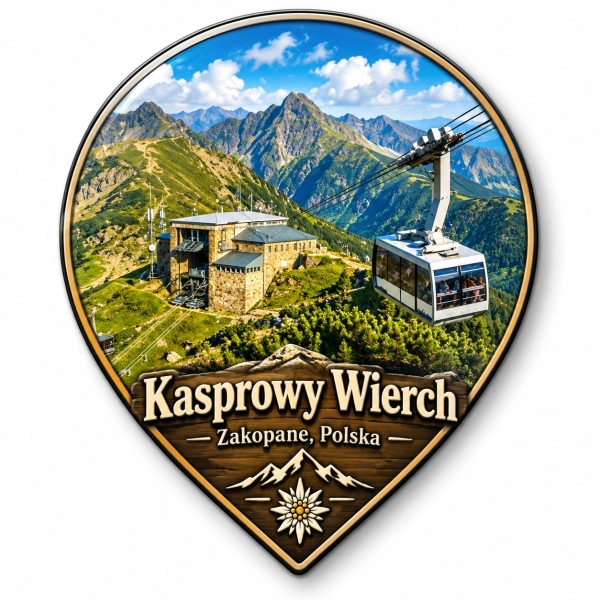 Magnes pamiątkowy Kasprowy Wierch