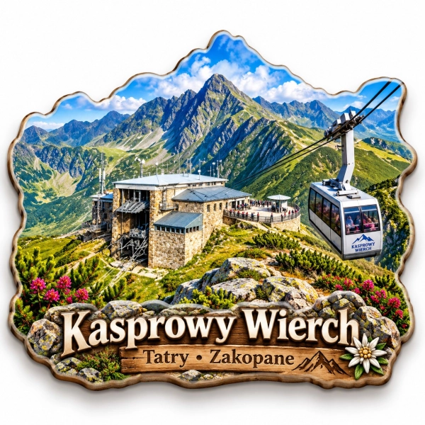 Magnes pamiątkowy Kasprowy Wierch