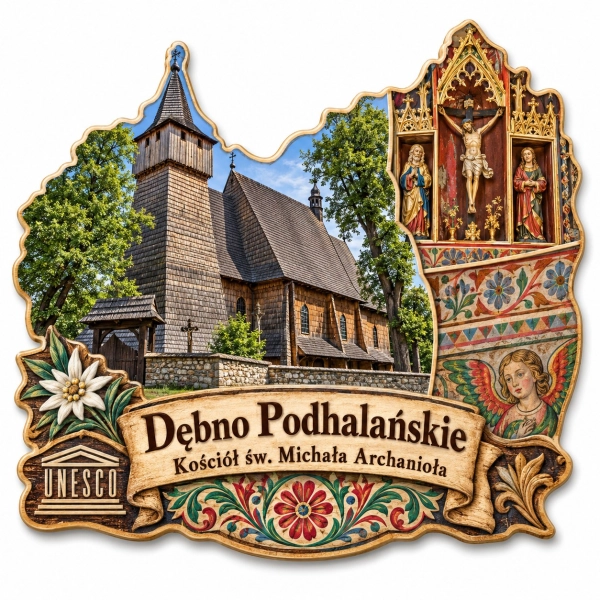 Magnes pamiątkowy Dębno Podhalańskie – Kościół św. Michała Archanioła