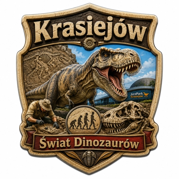 Magnes pamiątkowy Krasiejów – Świat Dinozaurów