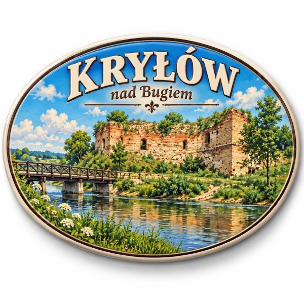 Magnes pamiątkowy Kryłów nad Bugiem