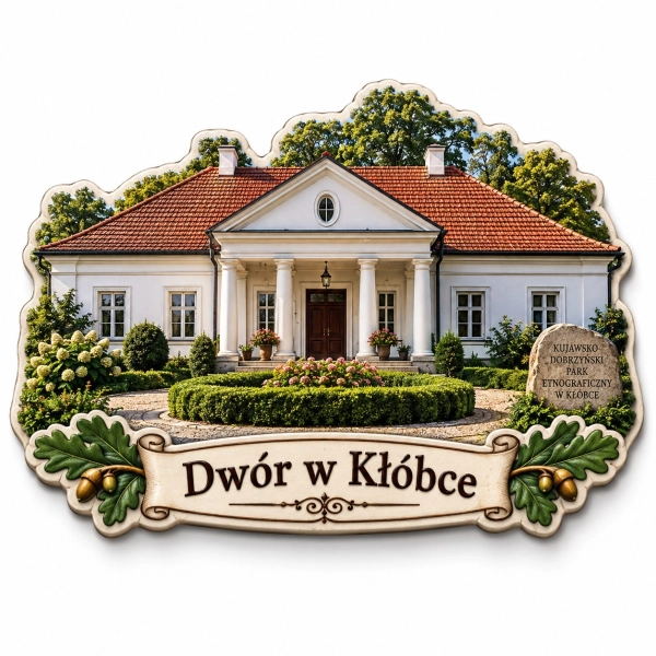 Magnes pamiątkowy Dwór w Kłóbce