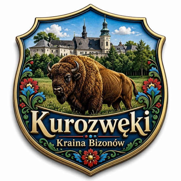 Magnes Kurozwęki z motywem bizona
