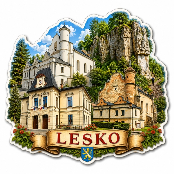 Magnes pamiątkowy Lesko
