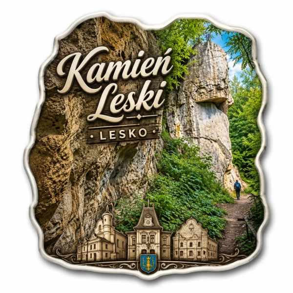Magnes pamiątkowy Kamień Leski