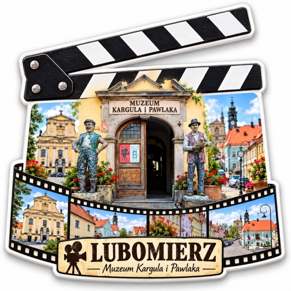 Magnes pamiątkowy z motywem Lubomierza