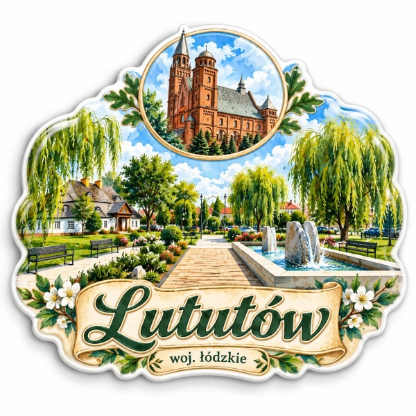 Magnes pamiątkowy Lututów