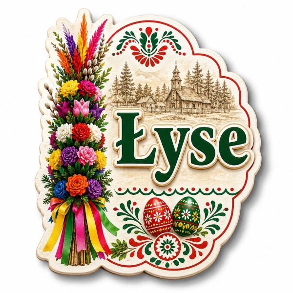 Magnes Łyse z motywem regionalnym