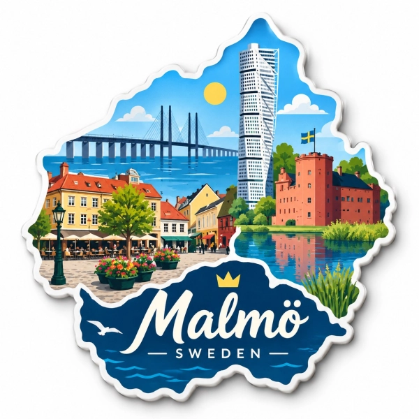Magnes pamiątkowy Malmö – Szwecja