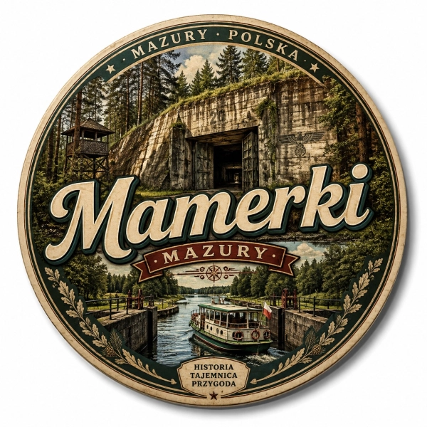Pamiątkowy magnes Mamerki z motywem zamku