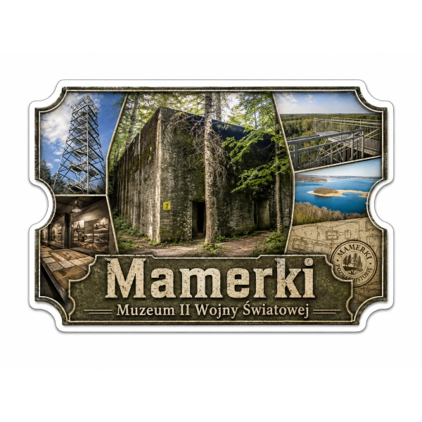 Pamiątkowy magnes Mamerki z nadrukiem UV