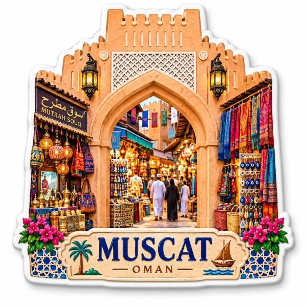 Souk w Maskacie, Oman – tradycyjny arabski targ