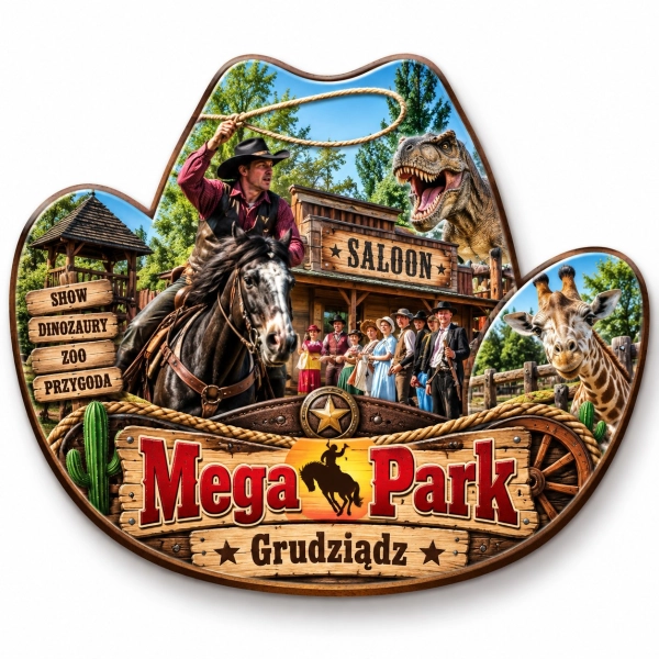 Magnes pamiątkowy Mega Park w Grudziądzu