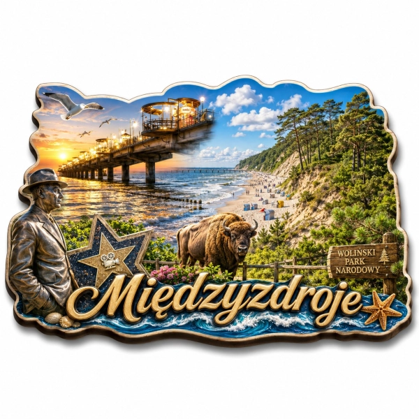 Pamiątkowy magnes Międzyzdroje