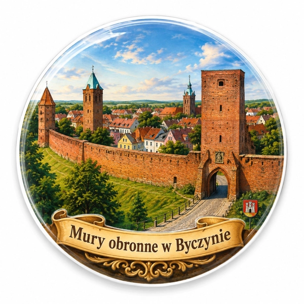 Magnes pamiątkowy Mury obronne w Byczynie