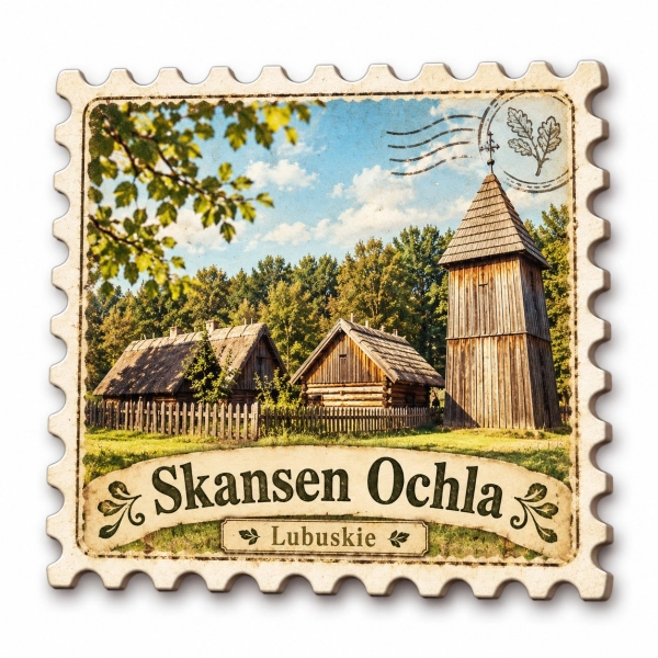 Magnes pamiątkowy Muzeum Etnograficzne w Ochli