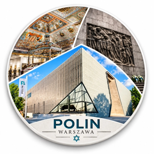 Pamiątkowy magnes POLIN – Muzeum Historii Żydów Polskich