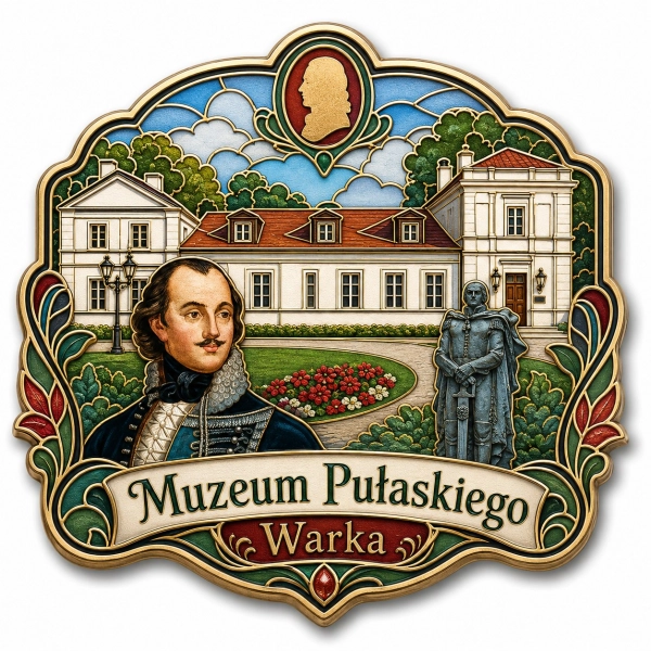 Pamiątkowy magnes Muzeum im. Kazimierza Pułaskiego w Warce
